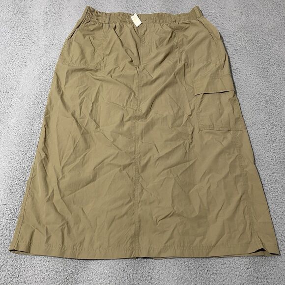 aerie Dresses & Skirts - Offline Aerie Cargo Maxi Skirt Womens XL Tan Khaki Outdoor Hiking Festival NEW